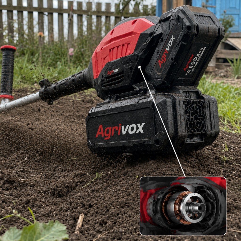 Agrivox su terreno duro e aiuole incolte